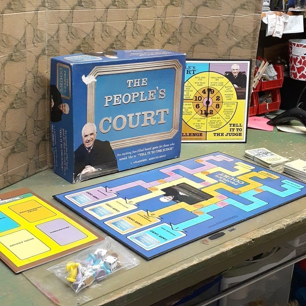 The People's Court Board Game 1986 Complete Hoyle Products Judge Wapner Age 8 up